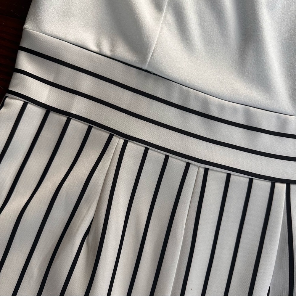 Black and White Striped Nautical Jumpsuit - Picture 2 of 5